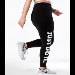 plus size just do it leggings